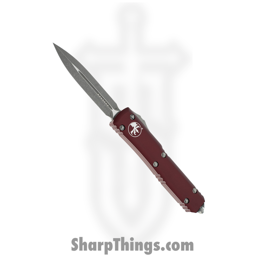 a7dbf335-a5e4-4c2f-bc76-9eeba1631279_122-10APMR_1.png Microtech - 122-10APMR - Ultratech - OTF Auto - Elmax, M390, 204P Apocalyptic Dagger - 6061-T6 Aluminum - Merlot - Image 1