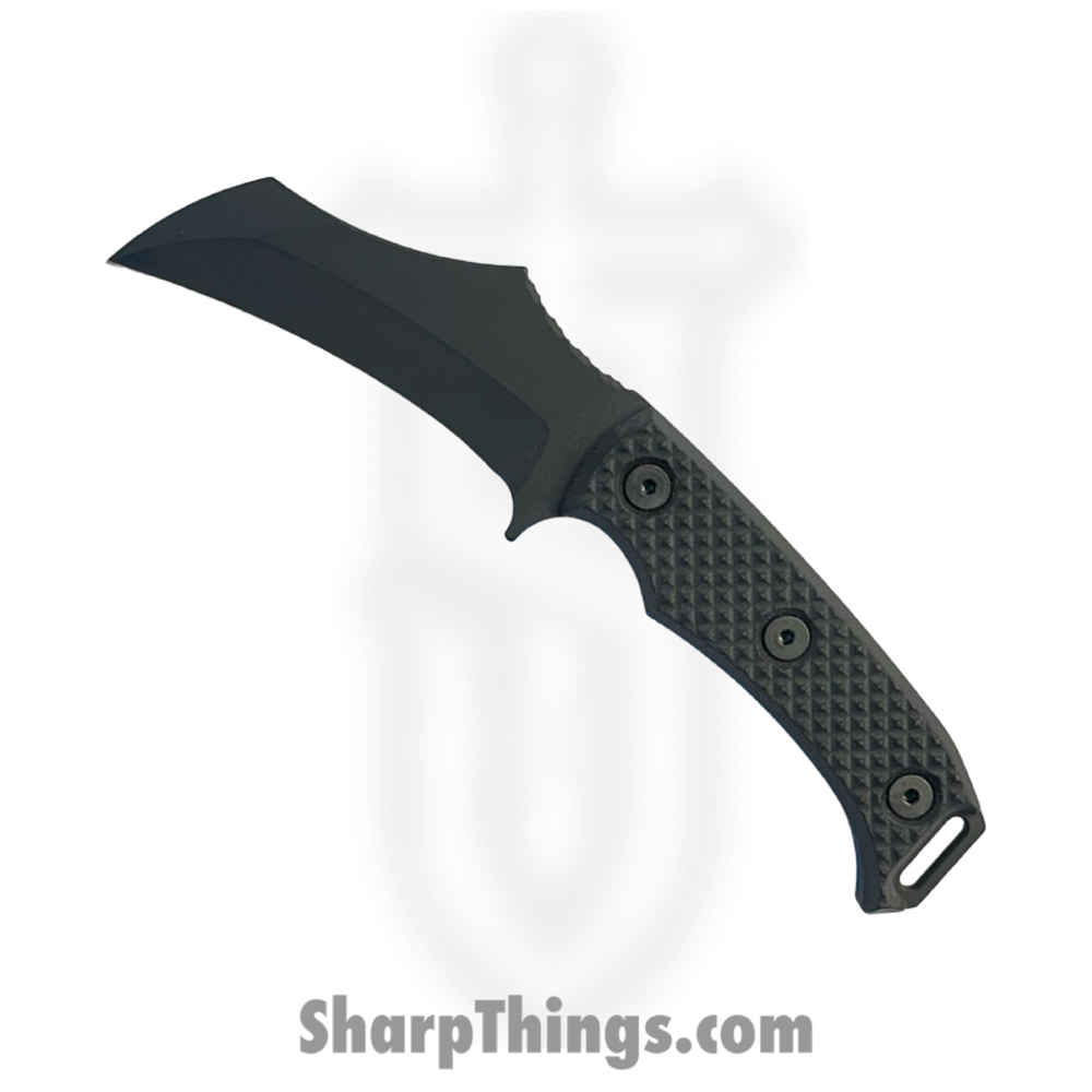 a825f812-2d3d-4bf1-88e1-1e206cd5f1df_HFBVULBKG102_1.jpg Half Face Blades - HFBVULBKG102 - Vulture - Fixed Blade Knife - S45VN Armor Black Cerakote - G10 - Black - Image 1