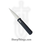 ProTech - 921-SATIN - Godfather - Automatic Knife - 154CM Satin Spear Point - Aluminum - Black