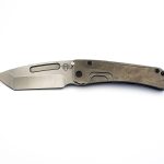 Medford Knife - MK201MTT-01TM-TPCP-Q4 - Slim Midi Marauder Tanto Folding Knife - Magnacut Titanium - Tumbled
