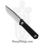 Bestech Knives - BTKF02A - Hedron - Fixed Blade Knife - D2 Satin Drop Point - G10 - Black