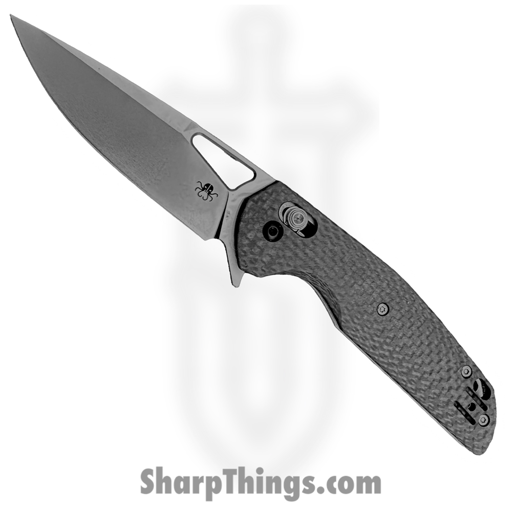 a8dfde36-0964-47b5-84cd-a27162c796f0_HWZ-B3_1.jpg Hwzbben Knives - HWZ-B3 - Bragi - Folding Knife - D2 Blasted Drop Point - Carbon Fiber - Black - Image 1