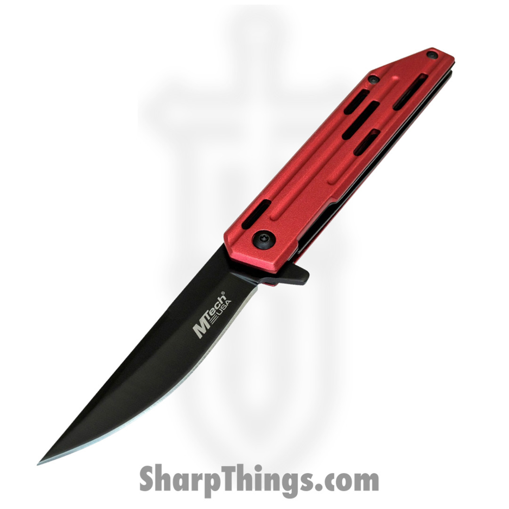 a8e4dbb4-1792-419c-b2bb-125d099d1ed9_MTA1200RD_1.jpg MTech Knives - MTA1200RD - Spring Assisted Linerlock - Folding Knife - 3Cr13 Coated Drop Point - Aluminum - Red - Image 1