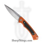 Case Cutlery - CA25886 - Marilla - Folding Knife - S35VN Satin Drop Point - Aluminum with G10 Inlay - Orange Black