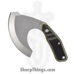 Gerber - G3937 - Downwind Ulu - Fixed Blade Knife - 7Cr17MoV Stonewash Ulu - G10 - Black/Green