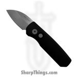 ProTech - R5301 - Runt 5 Smooth - Automatic Knife - CPM MagnaCut Stonewash Wharncliffe - Aluminum - Black