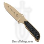 Tops - TPMIL3ELITEBLM - Mil-Spie3 Elite - Fixed Blade Knife - 1095 HC Coated Drop Point - Micarta - Black