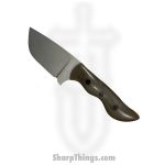 Cave Blades - CBRhiODMic - Rhino - Fixed Blade Knife - 154cm Bead Blast Tumbled Tanto - Micarta - OD Green