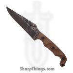 Stroup Knives - TU2-FDE-G10 - Tactical Use Fixed Blade Hand Carved Pike Blade Knife - 1095 G10 - Earth