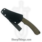 Tactile Knife Co. - 20-RK-MC01-RMGR - Redhawk Kydex - Fixed Blade Knife - CPM MagnaCut Tumbled Wharncliffe - Micarta - Green