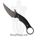 Bastinelli Creations - BAS15 - Picolomako - Fixed Blade Knife - N690 Stonewash Full Tang - G10 - Black