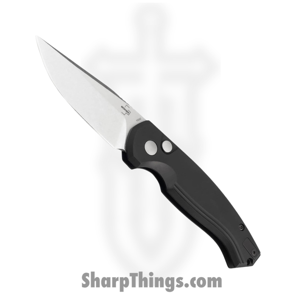 ac60e278-897b-4f5f-92dc-aedbdaf825d3_BOP01BO363_1.jpg Boker Plus - BOP01BO363 - Karakurt - Automatic Knife - 154CM Satin Clip Point - Aluminum - Black - Image 1