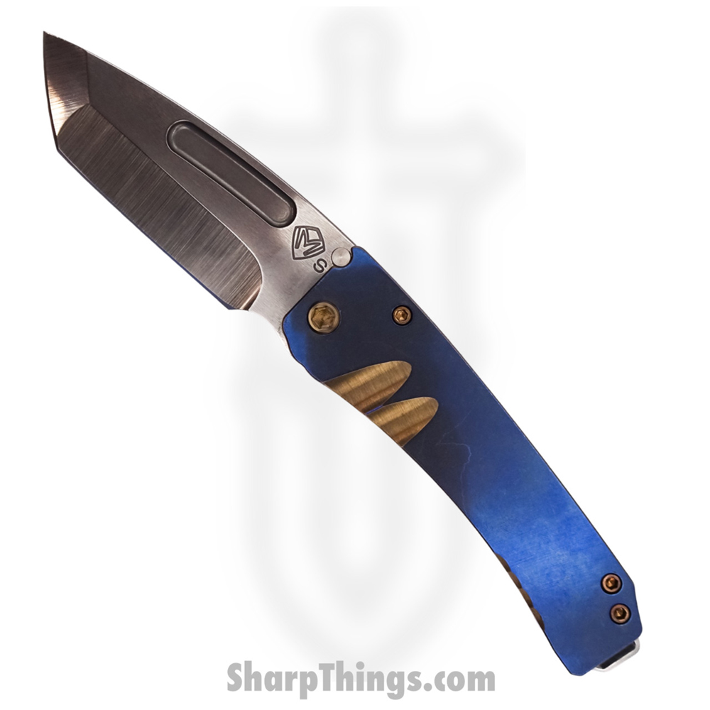 ac7be5a6-a5fd-440a-9c5a-67dceaef27c9_MK033STT-37A1-T1C1-Q4_1.jpg Medford Knife - MK033STT-37A1-T1C1-Q4 - Midi Marauder Tanto Blade Folding Knife - S35VN Titanium - Blue and Bronze - Image 1
