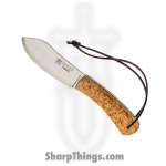 Joker - JKRCL132 - Nessmuk S - Fixed Blade Knife - 14C28N Sandvik Stainless Satin Nessmuk - Curly Birch - Brown