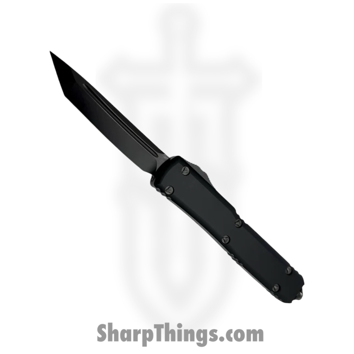 ad721c09-03ad-484a-b8c8-8e8c3e71860e_123-1DLCTSH_1.jpg Microtech - 123-1DLCTSH - Ultratech Shadow Series - OTF Auto - M390 Black Tanto - 6061-T6 Aluminum - Black - Image 1