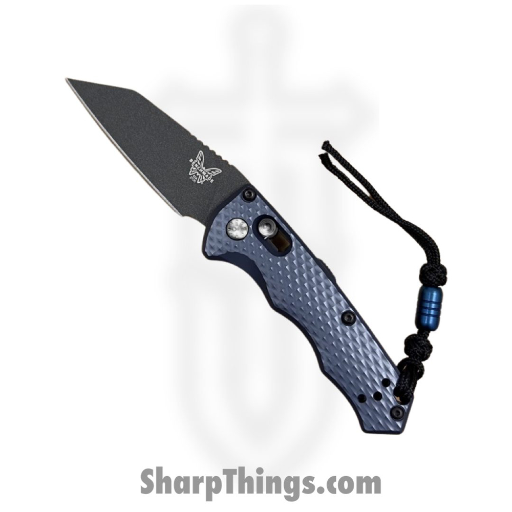 ada46ebc-a236-4eac-9518-fb69071cd2bc_2900BK_1.jpg Benchmade - 2900BK - Full Immunity - Automatic Knife - CPM M4 Coated Wharncliffe - 6061 T6 Aluminum - Crater Blue - Image 1