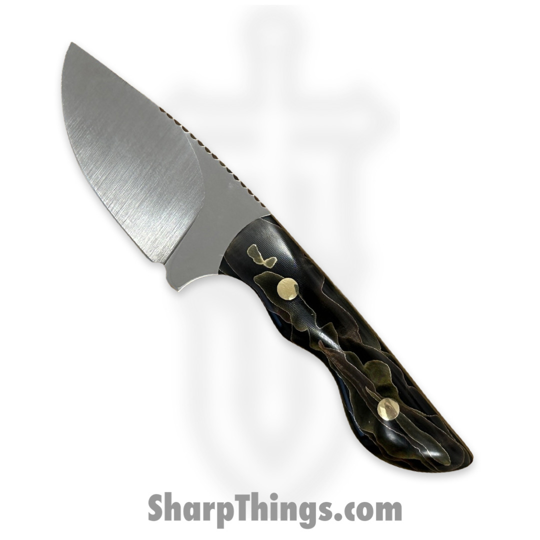 adc8bc05-9073-422b-9af4-2dae4b897c60_CBSamDP1023c_1.jpg Cave Blades - CBSamDP1023c - Samaritan - Fixed Blade Knife - 154CM Satin Drop Point - Raffir Noble - Bronze Copper - Image 1