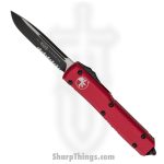 Microtech - 121-2RD - Ultratech - OTF Auto - 121-2RD Ultratech OTF Auto - 6061-T6 Aluminum - Red/Black