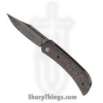 Civivi - C19010CDS3 - Appalachian Drifter II Front Flipper Knife - Damascus Carbon Fiber - Black
