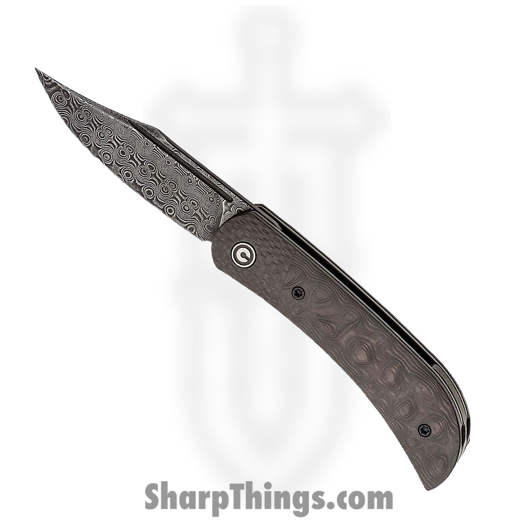 af4ec0a5-5d8e-4641-95bd-a9b592e98c35_C19010CDS3_1.jpg Civivi - C19010CDS3 - Appalachian Drifter II Front Flipper Knife - Damascus Carbon Fiber - Black - Image 1
