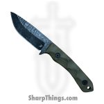 Stroup Knives - GP2-ODG-G10 - GP2 - Fixed Blade Knife - 1095 HC Acid Wash Drop Point - G10 - OD Green