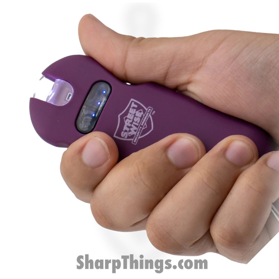 af8739e2-f265-44d7-86f7-df38972858dc_SWS24DP_1.jpg Streetwise - SWS24DP - SMART 24,000 Keychain Stun Gun - Dark Purple - Image 1