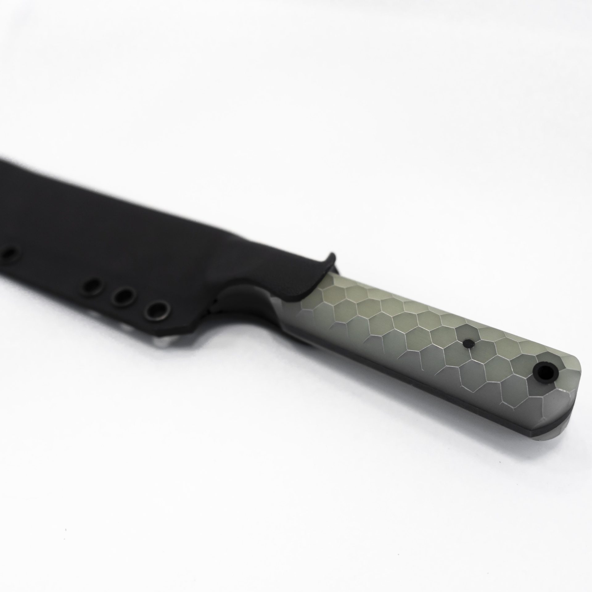 afffcac8-ad95-4f99-9ef0-64a172f1d94b_JRsTntXLGlo_1.jpg JRs Knives - JRsTntXLGlo - Tanto XL - Fixed Blade Knife - 1095 HC Coated Tanto - G10/Honeycomb - Glow - Image 1