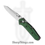 Benchmade - 945 - Mini Osborne - Folding Knife - S30V Satin Reverse Tanto - Aluminum - Green