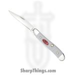 Case Cutlery - CA60188 - Peanut - Folding Knife - Tru-Sharp™ Stainless Polished Clip/Pen - Jigged Synthetic - White