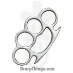 VOC - KN-01-SL - Knuckle Duster Brass Knuckle - Solid Steel - Silver