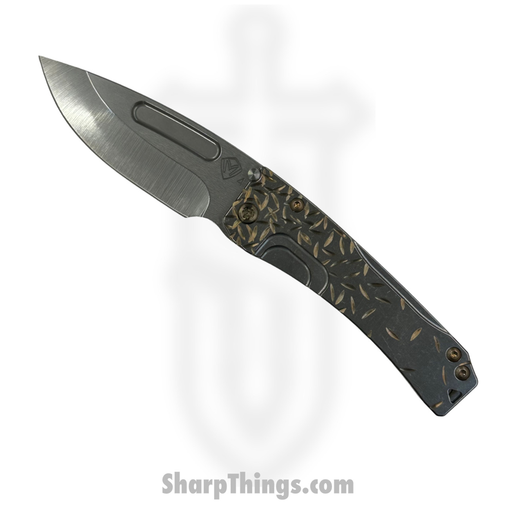b14fa593-2f91-410e-9d12-6ad435034672_MK2014TD-01TM-T1C1-Q4_1.jpg Medford Knife - MK2014TD-01TM-T1C1-Q4 - Slim Midi Drop Point Folder - Tumbled S45VN - "Jasmine Fade" - Image 1