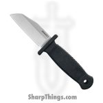 Demko Knives - 4034SS Shark - Armiger 2 - Fixed Blade Knife - 4034 SS Satin Shark Foot - TPR - Black