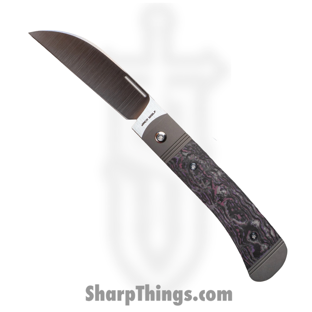 b1f13736-2995-43ca-9e20-e46bb5efa9f7_DIAMO-01-FC-PUR-HAZ_1.jpg Jack Wolf Knives - DIAMO-01-FC-PUR-HAZ - Diamondback Jack - Folding Knife - S90V Satin Sheepsfoot - Fat Carbon - Purple Haze - Image 1