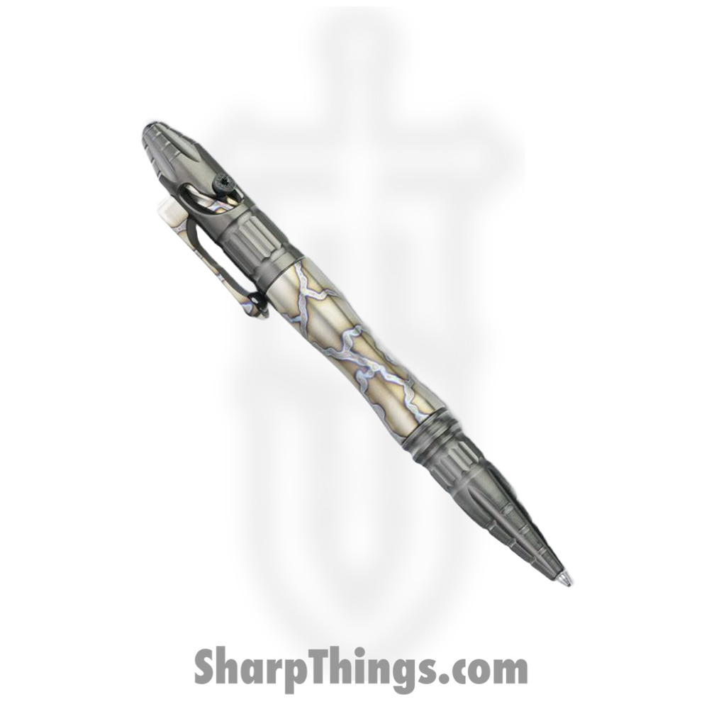 b204d61f-be17-448a-b416-bae6cc4af161_H038-DLCFTi_1.jpg Heretic Knives - H038-DLCFTi - Thoth Modular Pen - DLC Ti with Flamed Ti Barrel - Image 1