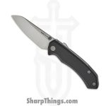 Tactile Knife Co. - 20-CP-MC01-ALAB - Chupacabra - Folding Knife - CPM MagnaCut Tumbled Sheepsfoot - 7075-T6 Aluminum - Black