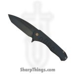Medford Knife and Tool - MKFF2064PT-42PV-T1C1-Q4 - Swift FL Flipper - Folding Knife - S45VN PVD Tanto - Titanium and Aluminum - Black