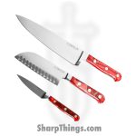 Lamson - 59973 - 3-Piece Premier Forged Cook’s Set of Knives - 4116 Polished - Acrylic - Fire