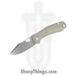 GiantMouse - GRAND-GRN-MICARTA - Ace Grand - Folding Knife - Elmax Satin Clip Point - Micarta - Green
