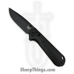 Benchmade - 430BK-02 - Redoubt - Folding Knife - Cerakote CPM D2 - Grivory - Black