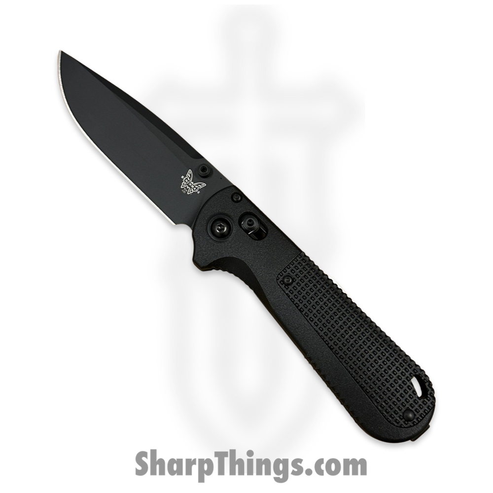 b3065f5e-e3e5-47f2-94f6-535567e37975_430BK-02_1.jpg Benchmade - 430BK-02 - Redoubt - Folding Knife - Cerakote CPM D2 - Grivory - Black - Image 1