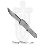 Microtech - 143-1DLCTSH - Combat Troodon Shadow Series - OTF Auto - Magnacut DLC Drop Point - 6061-T6 Aluminum - Gray