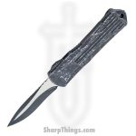 Heretic Knives - H025-14A-BRKGRY - Manticore S - OTF Auto - Magnacut Two Tone Recurve - 6061-T6 Aluminum - Breakthrough Gray
