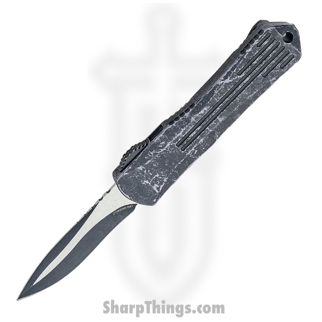 b3b4614b-9fe6-4779-aff3-8bbe96d232f7_H025-14A-BRKGRY_1.jpg Heretic Knives - H025-14A-BRKGRY - Manticore S - OTF Auto - Magnacut Two Tone Recurve - 6061-T6 Aluminum - Breakthrough Gray - Image 1
