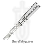 Squid Industries - 04TR04SW01SL - Mako V4.5 Bottle Opener Balisong Trainer - 304 Stainless 6061-T6 - Silver