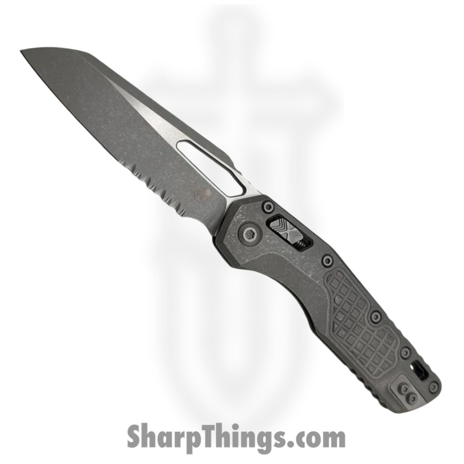 b3c6a032-48df-43f7-b6d4-3033e0399b0e_210-11APFRMS1_1.png Microtech - 210-11APFRMS1 - MSI Marfione Select - Folding Knife - M390MK Apocalyptic Wharncliffe P/S - Frag Titanium - Gray - Image 1