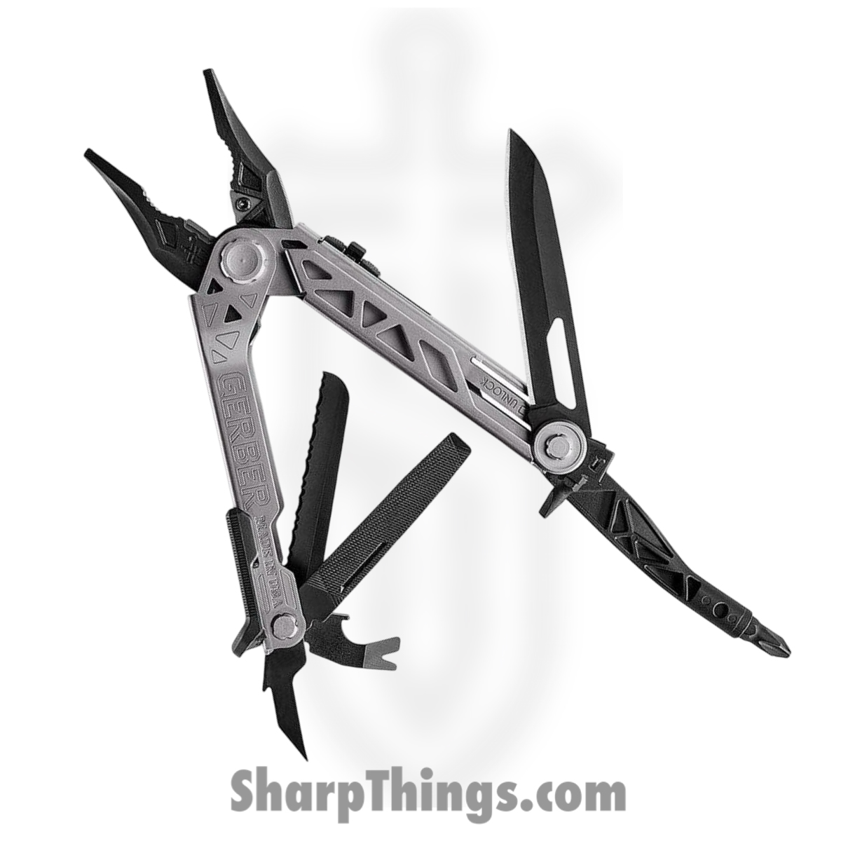 b452258d-d54d-4008-9b3d-51d77d563fc1_G1194_1.jpg Gerber - G1194 - Center Drive Multi Tool - Stainless - Grey Black - Image 1