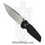 ProTech - INT105 - TR-3 Integrity - Folding Knife - S35VN Stonewash Drop Point - Relic Textured Aluminum - Black