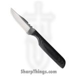 Anza Knives - AZMM - Mini Blade - Fixed Blade Knife - File Drop Point - Micarta - Black