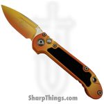 Microtech - 1135-1LPSUS - LUDT Gen III - Automatic Knife - M390MK Coated Drop Point - Aluminum with Traction Tape Inserts - Sunrise