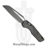 Microtech - 210-12APFRMS1 - MSI Marfione Select - Folding Knife - M390MK Apocalyptic Wharncliffe F/S - Frag Titanium - Gray